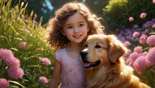 girl with dog,golden retriever,liesel,floricienta,anoushka,labradoodle,adaline,annie,children's background,dog breed,goldilocks,golden retriver,boy and dog,retriever,beren,little boy and girl,shirley temple,dog pure-breed,beautiful girl with flowers,elif,Photography,Artistic Photography,Artistic Photography 06