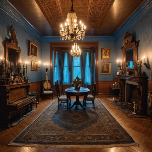 victorian room,blue room,parlor,ornate room,danish room,royal interior,dining room,antechamber,anteroom,wade rooms,entrance hall,dandelion hall,foyer,biedermeier,sitting room,holyroodhouse,hallway,mauritshuis,interior decor,villa cortine palace,Photography,General,Realistic