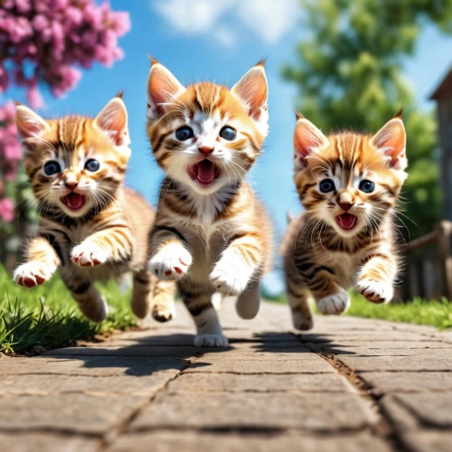 kittens,cats playing,baby cats,cat pageant,gatos,cute animals,georgatos,cat family,cute cat,catterns,felids,ginger kitten,corgis,kitties,pussycats,anf,cats on brick wall,tabbies,aaaa,felines,Photography,General,Realistic