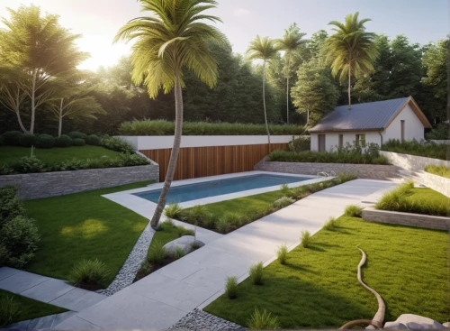 landscape design sydney,landscape designers sydney,garden design sydney,landscaped,3d rendering,landscaping,landscape plan,render,palm garden,artificial grass,garden elevation,renderings,grass roof,bungalows,home landscape,3d rendered,3d render,palm pasture,xeriscaping,zen garden,Photography,General,Realistic