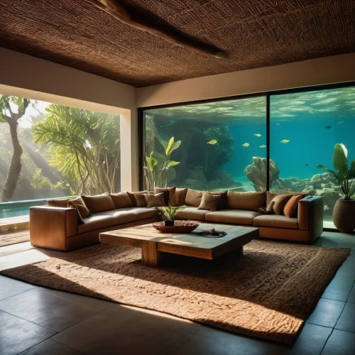underwater oasis,fish tank,tropical house,tropical fish,pool house,hawaii doctor fish,water sofa,beautiful home,beach house,dunes house,underwater landscape,oceanfront,aquatic life,amanresorts,marine tank,interior modern design,living room,great room,glass wall,luxury home interior,Photography,Artistic Photography,Artistic Photography 01