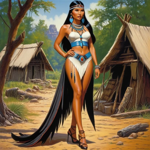 asherah,ancient egyptian girl,pocahontas,neith,hathor,hinemoa,zarahemla,themyscira,nefertari,neferneferuaten,amazona,nubia,wadjet,nephthys,ancient egypt,teela,kitana,warrior woman,ancient egyptian,cahokia,Illustration,American Style,American Style 07
