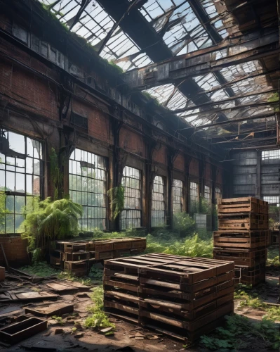 abandoned factory,empty factory,industrial ruin,abandoned train station,abandoned places,factory hall,industrial hall,abandoned place,lost place,old factory,industrial landscape,brownfield,lostplace,derelict,manufactory,brickworks,fabrik,lost places,cryengine,dereliction,Art,Classical Oil Painting,Classical Oil Painting 17