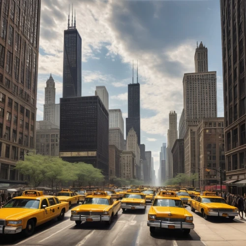 new york taxi,taxicabs,dearborn,minicabs,taxis,yellow taxi,taxi cab,taxicab,streeterville,chicago skyline,chicago,chicagoland,minicab,motorcity,cabbies,cabs,cosmopolis,cityscapes,megacities,new york streets,Illustration,Black and White,Black and White 23