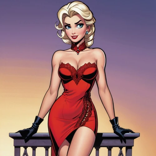 valentine pin up,valentine day's pin up,retro pin up girl,christmas pin up girl,pin up christmas girl,pin up girl,pin-up girl,pin ups,retro pin up girls,man in red dress,lady in red,palmiotti,fujiko,pin-up model,pin up girls,pin-up girls,madelyne,marilyns,selina,bombshells,Illustration,American Style,American Style 05