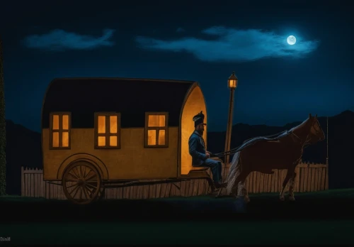 house silhouette,night scene,horse carriage,carriage,horse-drawn carriage,horse and cart,horse drawn,wooden carriage,moon car,horse-drawn vehicle,pawlowicz,straw cart,horse drawn carriage,old halloween car,carriage ride,houses silhouette,horse-drawn carriage pony,nacht,wagonlit,stagecoach,Photography,General,Fantasy