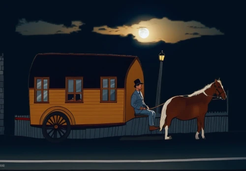 horse carriage,horsecar,horse drawn,horse and cart,horse-drawn vehicle,carriage ride,horse-drawn carriage,cart horse,night scene,carriage,house trailer,horse drawn carriage,horse-drawn carriage pony,pawlowicz,horsecars,wooden carriage,halloween truck,carousel horse,horsedrawn,scummvm,Photography,General,Realistic