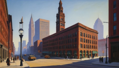 boylston,sheeler,wilkshire,city scape,bechtler,holcomb,whitcomb,berczy,cityscapes,weisman,calcutta,fearnley,copley,tishman,dilworth,city buildings,mccaughrean,street scene,bachrach,cityscape,Art,Artistic Painting,Artistic Painting 09