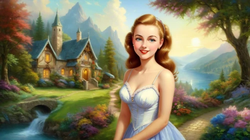 fairy tale character,fantasy picture,princess sofia,fairy tale,cinderella,princess anna,dorthy,fairytale,fairyland,cendrillon,landscape background,fairy tale castle,storybook character,a fairy tale,disneyfied,fairytales,thumbelina,love background,gwtw,children's background