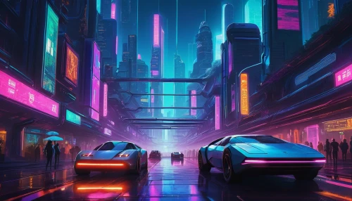 neon arrows,neon,tron,futuristic,cyberpunk,car wallpapers,futuristic landscape,polara,cityscape,neon ghosts,camaros,colorful city,cybercity,3d car wallpaper,neons,porsches,bladerunner,nsx,synth,street canyon,Illustration,Vector,Vector 03