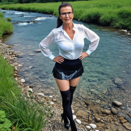 the blonde in the river,streamside,isar,flyfishing,jodhpurs,heidi country,kimberlin,riverdance,rubber boots,streambank,mountain stream,drina,countrywoman,girl on the river,on the river,river bank,limay,riverkeeper,riverbank,river side,Photography,General,Realistic
