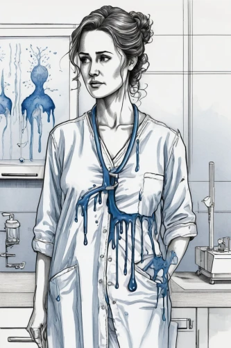 female doctor,medical illustration,female nurse,sci fiction illustration,biochemist,anatomist,dollmaker,neuroscientist,toxicologist,microsurgeon,reanimator,nurse,barotrauma,anesthesia,neurosurgeon,flatliners,cosima,sterilizations,docteur,begums,Illustration,Black and White,Black and White 34