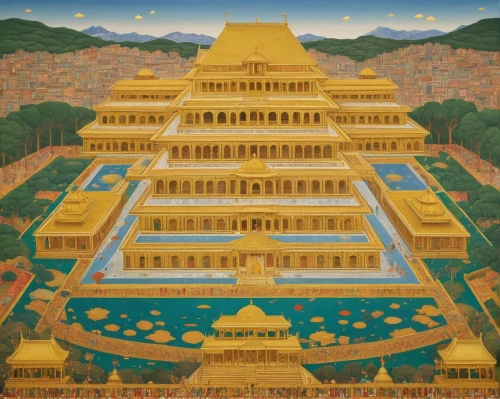 ziggurat,temples,tenochtitlan,ziggurats,step pyramid,vihara,kharut pyramid,hall of supreme harmony,mahavihara,bhikkhu,dhammakaya pagoda,eastern pyramid,kukulkan,eckankar,tsongkhapa,pyramid,vimana,golden temple,bonampak,nalanda,Conceptual Art,Daily,Daily 26