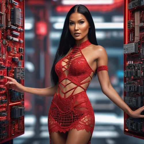 elektra,derivable,cardizem,qipao,latell,scherzinger,kimora,cassie,amerie,zilin,red matrix,red background,digicel,cyberangels,root chakra,cybernet,compusa,aliyeva,tatianna,supercomputer,Photography,General,Sci-Fi