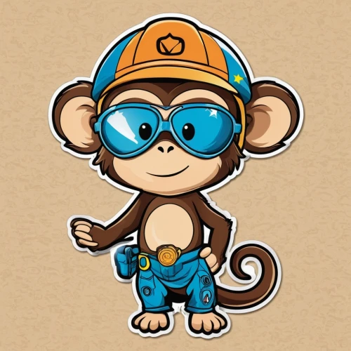 monkey,baby monkey,monkey soldier,barbary monkey,monkeywrench,monkeying,monke,macaco,monkey gang,mally,monkeys band,war monkey,monkey god,monito,the monkey,simian,monkee,monkey family,monkey wrench,lutung,Unique,Design,Sticker