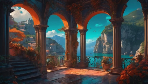 fantasy landscape,fantasy picture,seregil,atlantis,arenanet,alfheim,fantasia,kalypso,rivendell,fjord,fantasy world,kinkade,fantasy art,3d fantasy,underwater oasis,citadels,water palace,aquarium,hall of the fallen,arcadia,Conceptual Art,Fantasy,Fantasy 34