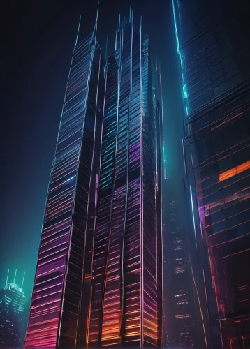 guangzhou,cybercity,skyscraper,burj khalifa,dubai marina,klcc,futuristic landscape,shanghai,supertall,ctbuh,barad,dubai,cyberpunk,the skyscraper,futuristic architecture,coruscant,skyscrapers,dubia,tallest hotel dubai,monoliths,Illustration,Retro,Retro 07