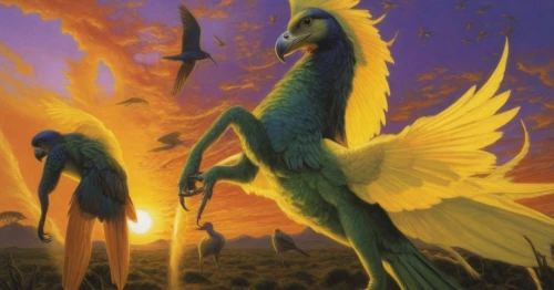 pterosaurs,pterodactyls,quetzalcoatlus,pterosaur,pterodactylus,microraptor,phoenixes,pteranodon,oviraptorids,anchiornis,ornithocheirus,eoraptor,pterodactyloid,oviraptorosaurs,pteropus,archaeopteryx,uniphoenix,theropods,pterodactyl,dromaeosaur,Illustration,Realistic Fantasy,Realistic Fantasy 03