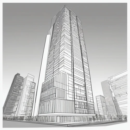 unbuilt,sketchup,towergroup,high-rise building,isozaki,revit,skyscraping,office buildings,tishman,high rise building,citicorp,supertall,renderings,redevelop,residential tower,edificio,skyscraper,highrises,glass facade,azrieli,Illustration,Black and White,Black and White 04