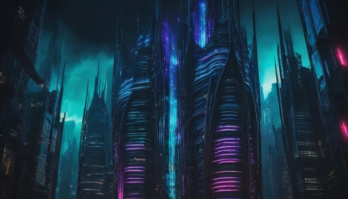 cybercity,klcc,titanum,futuristic landscape,ctbuh,polara,vdara,cyberpunk,metropolis,pillars,futuristic,electric tower,makati,burj khalifa,guangzhou,urban towers,cyberworld,monolith,futuristic architecture,dubai marina,Illustration,Realistic Fantasy,Realistic Fantasy 46