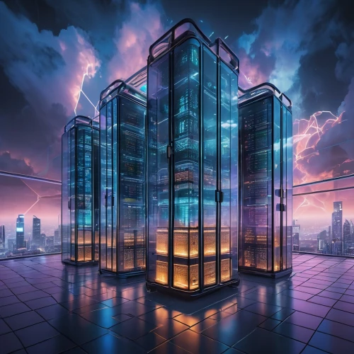 supercomputer,datacenter,electric tower,supercomputing,supercomputers,cryobank,data center,hvdc,petabytes,enernoc,mainframes,datacenters,glass building,electrohome,the server room,cyberport,hypercube,electronico,the energy tower,superclusters,Conceptual Art,Fantasy,Fantasy 22