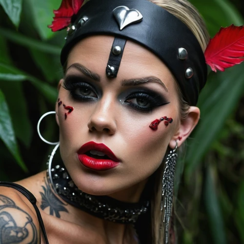 maori,amazonian,polynesian girl,demoness,rasputina,warrior woman,taya,voodoo woman,amazona,hekate,countess,polynesian,catrina,kalima,chicana,satana,dela,serpentina,vamped,tattoo girl,Conceptual Art,Fantasy,Fantasy 04