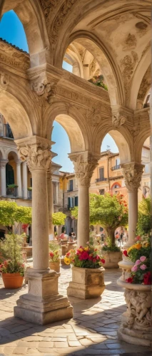 noto,menton,sulmona,mdina,assisi,montecarlo,frascati,merano,lecce,palermo,taormina,venetian hotel,sicily,venetian,sicilia,vicenza,ascoli,bernini's colonnade,porticos,siracusa,Conceptual Art,Fantasy,Fantasy 31