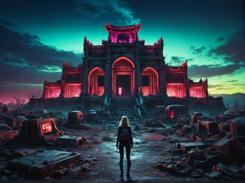 castlevania,hall of the fallen,temples,underworld,necropolis,terrigen,gazette,ruin,hel,apocalyptic,mausoleum ruins,xanadu,lachapelle,apocalypse,turisas,ghost castle,photomanipulation,haunted cathedral,tartarus,photo manipulation,Photography,Documentary Photography,Documentary Photography 11