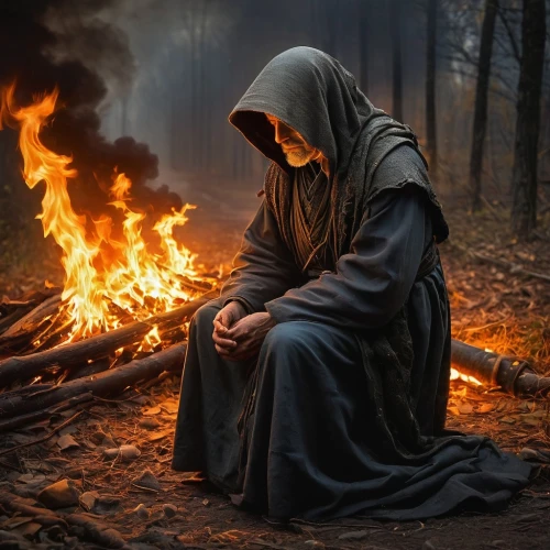 invoking,yagya,fire artist,witchfire,cremation,firebrand,shamanic,shadrach,imbolc,norns,yagna,pyrokinesis,shamanism,immolated,penitent,neopagan,paganism,ritualist,fire making,homam,Art,Classical Oil Painting,Classical Oil Painting 18