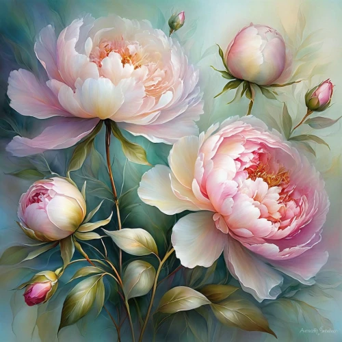 peonies,pink peony,peony,peony pink,flower painting,noble roses,blooming roses,lotus flowers,esperance roses,peony bouquet,camelliers,pink roses,common peony,lotuses,splendor of flowers,rose flower illustration,flower art,pink water lilies,paeonia,sugar roses,Conceptual Art,Daily,Daily 32