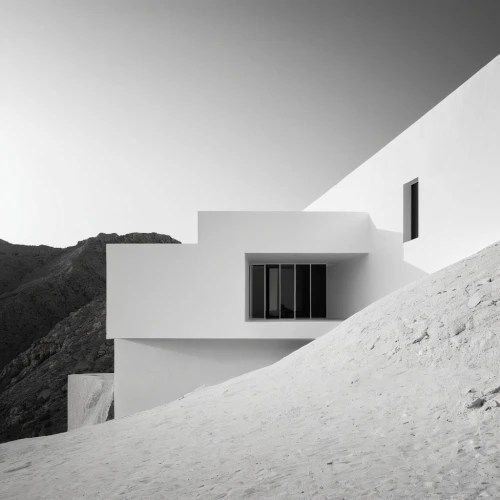dunes house,corbu,chipperfield,cantilevers,siza,neutra,arquitectonica,cantilevered,white room,amanresorts,shulman,architectura,zumthor,architettura,cantilever,architectural,eisenman,arquitectura,architectes,house in mountains,Illustration,Black and White,Black and White 33