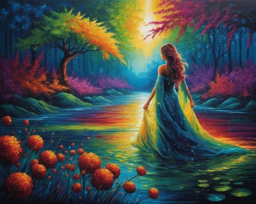 oil painting on canvas,colorful background,dubbeldam,fantasy picture,art painting,colorful light,fantasy art,colorful heart,harmony of color,oil painting,color fields,colorful tree of life,the festival of colors,fallen colorful,boho art,dream art,vibrantly,background colorful,rainbow background,vibrancy,Illustration,Realistic Fantasy,Realistic Fantasy 25
