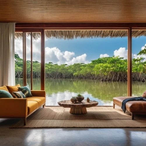 amanresorts,anantara,tropical house,over water bungalows,cabana,house by the water,over water bungalow,laucala,floating huts,mauritius,moorea,dunes house,lanai,bamboo curtain,micronesia,fiji,stilt house,samoa,beach house,mayakoba,Photography,General,Realistic