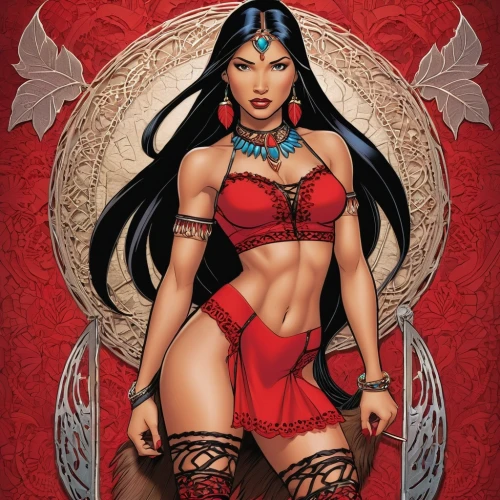 elektra,vampirella,barda,themyscira,amazona,darna,kitana,kalima,mulan,wonderwoman,teela,neith,xena,female warrior,akasha,chicana,baroness,lilandra,eldena,niobe,Illustration,American Style,American Style 01