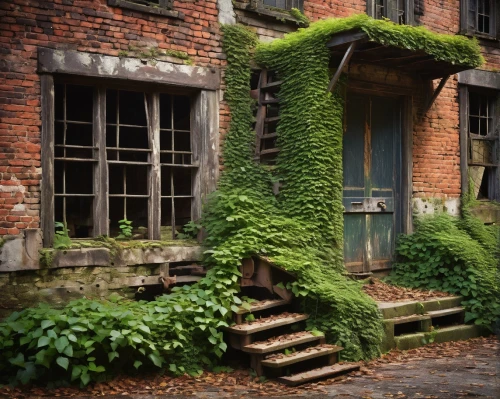 old brick building,old house,old houses,old colonial house,old town house,abandoned building,dilapidated building,old windows,old home,old buildings,rowhouse,ivy,ektachrome,lostplace,woman house,row of windows,headhouse,ivy frame,old architecture,old building,Illustration,Abstract Fantasy,Abstract Fantasy 12