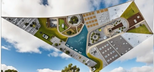 ecovillages,sky space concept,solar cell base,europan,3d rendering,ecovillage,advertising banners,virtual landscape,ecotopia,solar modules,landscape plan,skycycle,ecological sustainable development,new housing development,sky apartment,solar panel,solar panels,insideflyer,technopark,greentech,Photography,General,Realistic