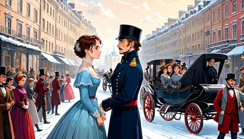 carriage ride,carolers,pemberley,antebellum,caroling,game illustration,onegin,carriage,courtship,regencies,french digital background,northanger,paris clip art,maxon,dickensian,inaugural,austen,petersburg,the victorian era,lincolns,Anime,Anime,Traditional