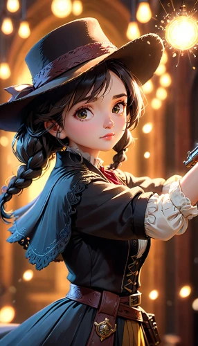 magicienne,bewitching,starcatchers,witch,evie,ashe,belle,lumidee,witching,magician,witchfinder,cosette,fantasy portrait,schierholtz,bewitch,lovett,schierstein,miniaturist,game illustration,gunslinger,Anime,Anime,Cartoon