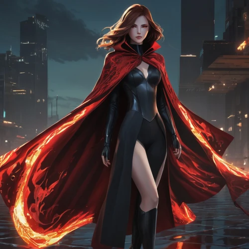 scarlet witch,darth talon,elektra,melisandre,red cape,flamebird,madelyne,batwoman,red super hero,branwen,liora,black widow,romanoff,maximoff,goddess of justice,fire siren,bloodrayne,lina,inhumans,candela,Photography,Artistic Photography,Artistic Photography 15