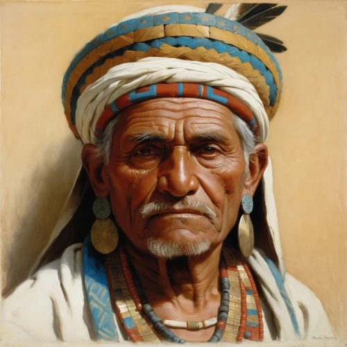 shoshone,shoshoni,navaho,cochise,berber,abenaki,elder man,bedouin,arapaho,chieftain,hiawatha,the american indian,american indian,mandaeans,nagpra,iroquois,munarman,chieftainship,amerind,chiefship,Art,Classical Oil Painting,Classical Oil Painting 42