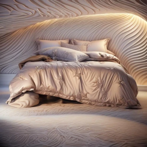 wall plaster,bedspread,bedding,bed linen,bedcovers,pillowtex,headboard,admer dune,contours,duvet,headboards,coverlet,bedspreads,duvets,featherbed,wood art,wave pattern,cocooning,bedsheets,sleeping room