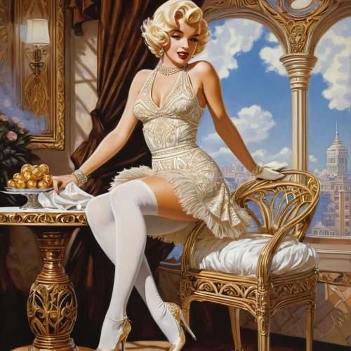 marilyn monroe,retro pin up girl,marylyn monroe - female,mamie van doren,pin-up girl,marilyn,marylin monroe,christmas pin up girl,pin up christmas girl,pin up girl,leyendecker,cinderella,merilyn monroe,marilyns,pin-up model,retro pin up girls,pin ups,art deco woman,retro woman,monroe,Illustration,American Style,American Style 07