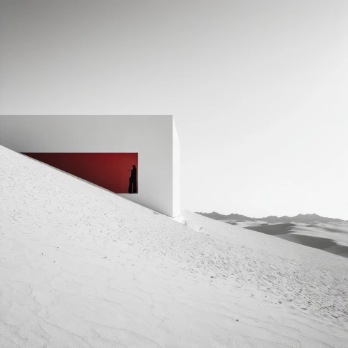 snow house,snow shelter,whitebox,snow cornice,alpine hut,snow roof,snowdrifts,mountain hut,white room,dunes house,red wall,winter house,snow slope,white turf,siza,whitespace,zumthor,snowhotel,couloir,admer dune,Illustration,Black and White,Black and White 33
