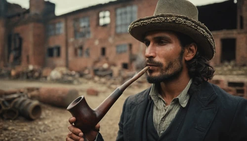 taghmaoui,pipe smoking,farnaby,lumbago,deadwood,sartana,whishaw,smoking pipe,tobacconist,blunderbuss,rdo,tobacco pipe,mckennitt,django,western film,mostapha,chimney sweep,blacksmith,mccurry,man holding gun and light,Photography,General,Cinematic