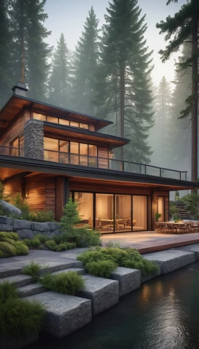 house by the water,house with lake,forest house,modern house,beautiful home,house in mountains,house in the mountains,luxury home,luxury property,house in the forest,snohetta,mid century house,pool house,dreamhouse,modern architecture,the cabin in the mountains,3d rendering,landscaped,chalet,asian architecture,Art,Classical Oil Painting,Classical Oil Painting 11