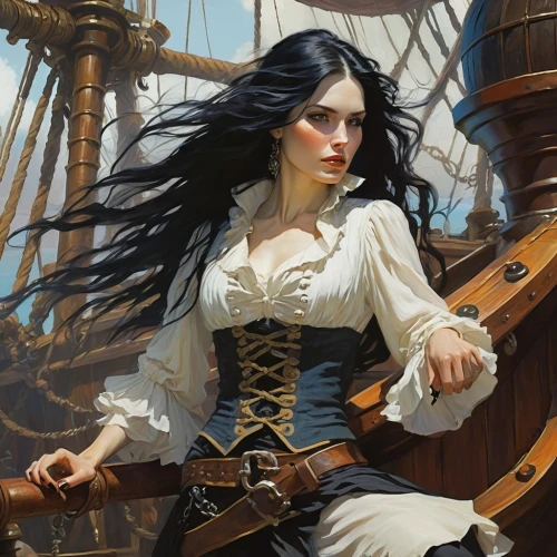 pirate,topsails,commandeer,figurehead,merchantman,pirata,the sea maid,galleon,scarlet sail,seafaring,sea fantasy,piracies,assails,privateering,yachtswoman,pirating,shipwright,sailer,avast,swashbuckler,Conceptual Art,Fantasy,Fantasy 18