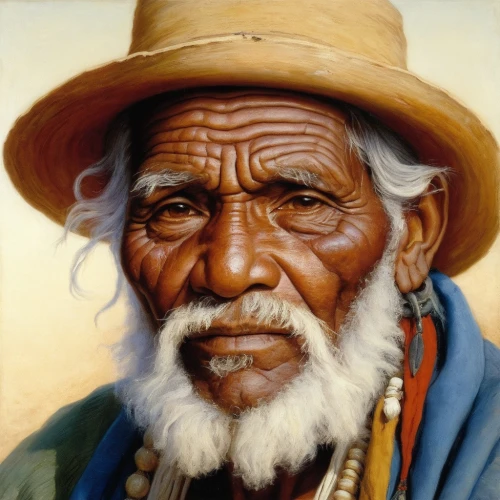 elder man,aboriginal australian,aborigine,sharecropper,namatjira,tarahumara,elderly man,tatang,indigenous painting,munarman,shoshone,aboriginal,nomadic people,cochise,massai,khoisan,bushmen,tuareg,motlana,pachamama,Art,Classical Oil Painting,Classical Oil Painting 42