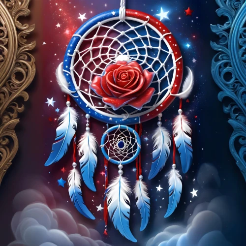 dream catcher,dreamcatcher,red heart medallion,red blue wallpaper,blue moon rose,cosmic flower,wind rose,peace rose,red heart medallion in hand,spiral background,corazon,blue rose,motifs of blue stars,compass rose,flower of life,emblem,orler,time spiral,the american indian,shamanism