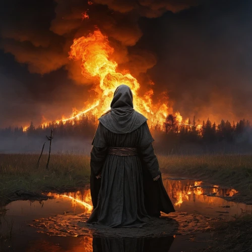 lake of fire,neopagans,siggeir,the night of kupala,kupala,witchfire,the conflagration,yagya,fire master,skal,candlemass,burning earth,cremation,sweden fire,shadrach,pillar of fire,norns,neopaganism,door to hell,walpurgis,Art,Classical Oil Painting,Classical Oil Painting 18