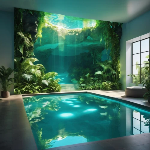 underwater oasis,tropical house,swimming pool,tropical greens,underwater landscape,green waterfall,infinity swimming pool,underwater background,tropical jungle,dug-out pool,piscine,aqua studio,pool house,poolroom,underwater playground,glass wall,great room,tropics,3d background,landscape designers sydney,Photography,Artistic Photography,Artistic Photography 03